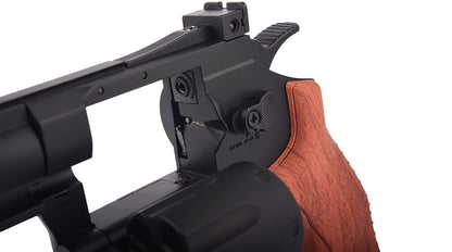 Hwasan 2.5" Co2 Revolver (4.5mm/.177 BB - Black - Faux Wood Grip)