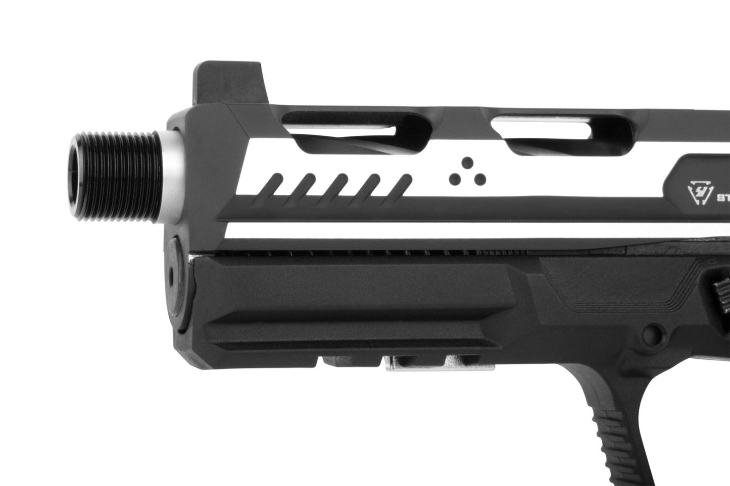 Strike Industries by EMG .177/4.5mm ARK Co2 Blowback Pistol (Strike Frame - Standard - Silver)