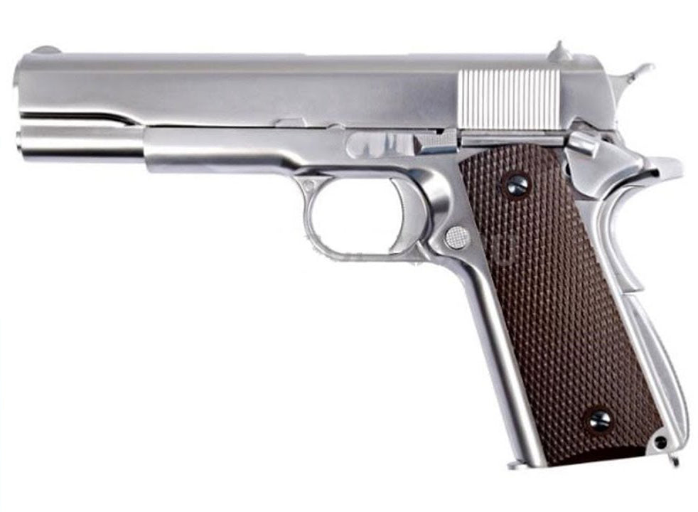 WE 4.5mm/.177 Co2 Air Pistol - 1911 Classic Silver (WE-45-E006A)