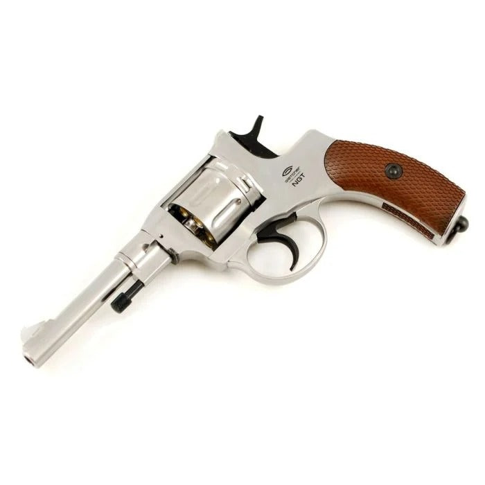 Gletcher Nagant 4.5mm/.177 Co2 Revolver - Silver