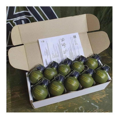 Pyrosoft Airsoft Hand Grenade P-67-G Nato (Peas - Pack of 10)