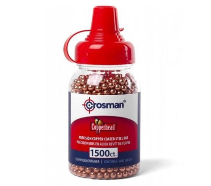 Crosman 4.5mm .177 Copper Steel BBs 1500 Round Bottle