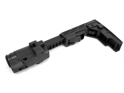 Ares M4 /SR16/SR25 Series Retractable Folding Buttstock (Black)