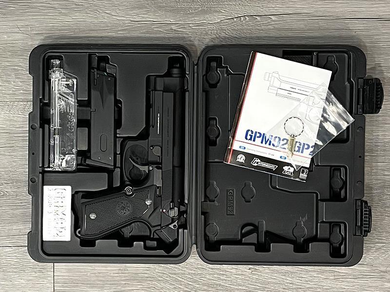 G&G GPM92 GP2 Gas Blowback Pistol (Black - GAS-M92-GP2-BBB-ECM)