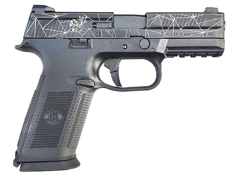FN Herstal FNX-45 Tactical Gas Blowback Pistol (Rudolph Black - Cybergun - 200503)