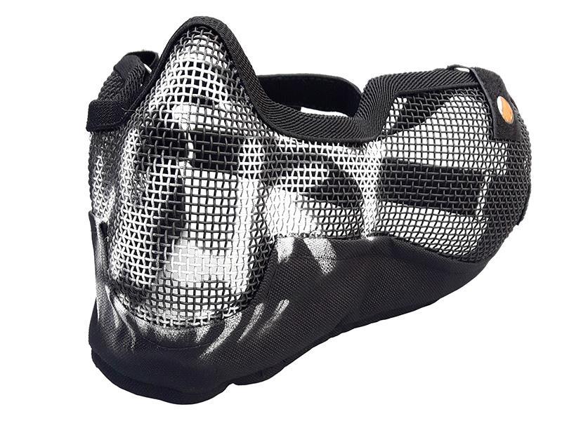 ACM V2 Strike Steel Full Face Mask (Covers up to the Ear - Black/Camo)