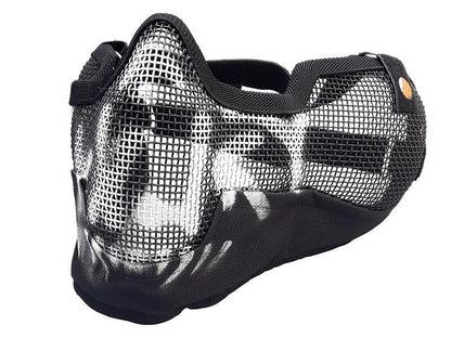 ACM V2 Strike Steel Full Face Mask (Covers up to the Ear - Black/Camo)