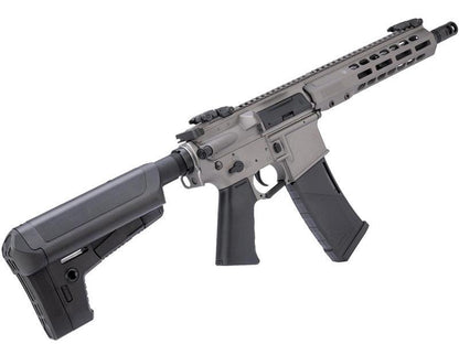Barrett Firearms REC7 DI AR15 AEG SBR Tungsten (By EMG / Krytac - Grey - AEG-KTAEG-BREC7S-TGN13)