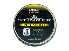 Stinger Lead Air Gun Pellet  (Wad Cutting Flat Nose Pro Match - 5.5mm/.22 - 250 Rounds)