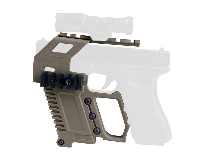 Big Foot Pistol Carbine Kit with Rail Base Loading for 17/18/19 Series (Tan)