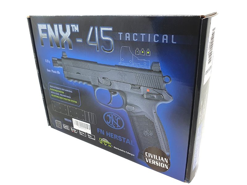 FN Herstal FNX-45 Civilian Gas Blowback Pistol (Black - Cybergun - 200514)