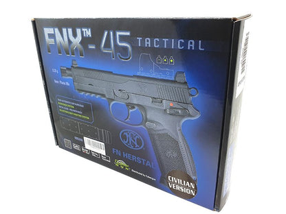 FN Herstal FNX-45 Civilian Gas Blowback Pistol (Black - Cybergun - 200514)