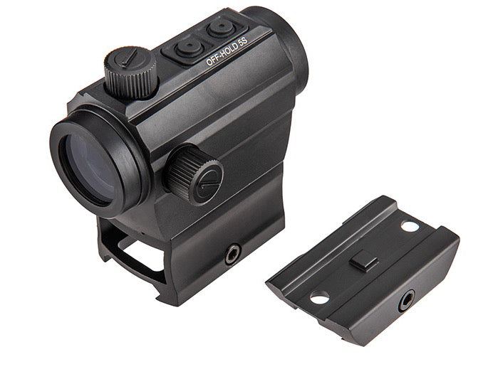 Lancer Tactical Micro Red and Green Dot Reflex High Mount RIS (Black)