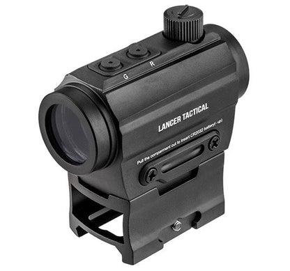 Lancer Tactical Micro Red and Green Dot Reflex High Mount RIS (Black)