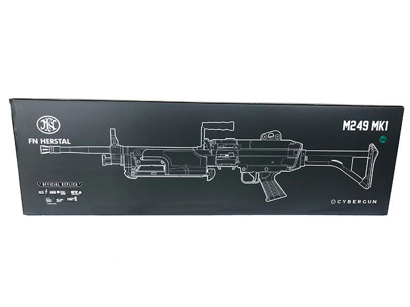 FN Herstal Minimi M249 MK1 with Sound Control Drum Magazine (Skeleton Stock - AK-249-MK1 - Tan)