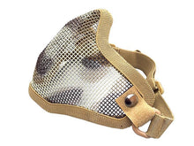 ACM V1 Strike Steel Half Face Mask (One Belt Version - Tan/Camo)