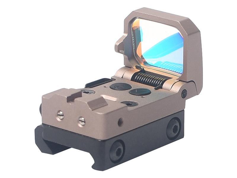 Aim-O Flip-Up Mini Red Dot Reflex Sight (Tan)