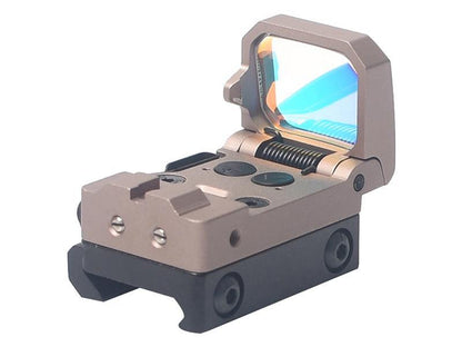Aim-O Flip-Up Mini Red Dot Reflex Sight (Tan)