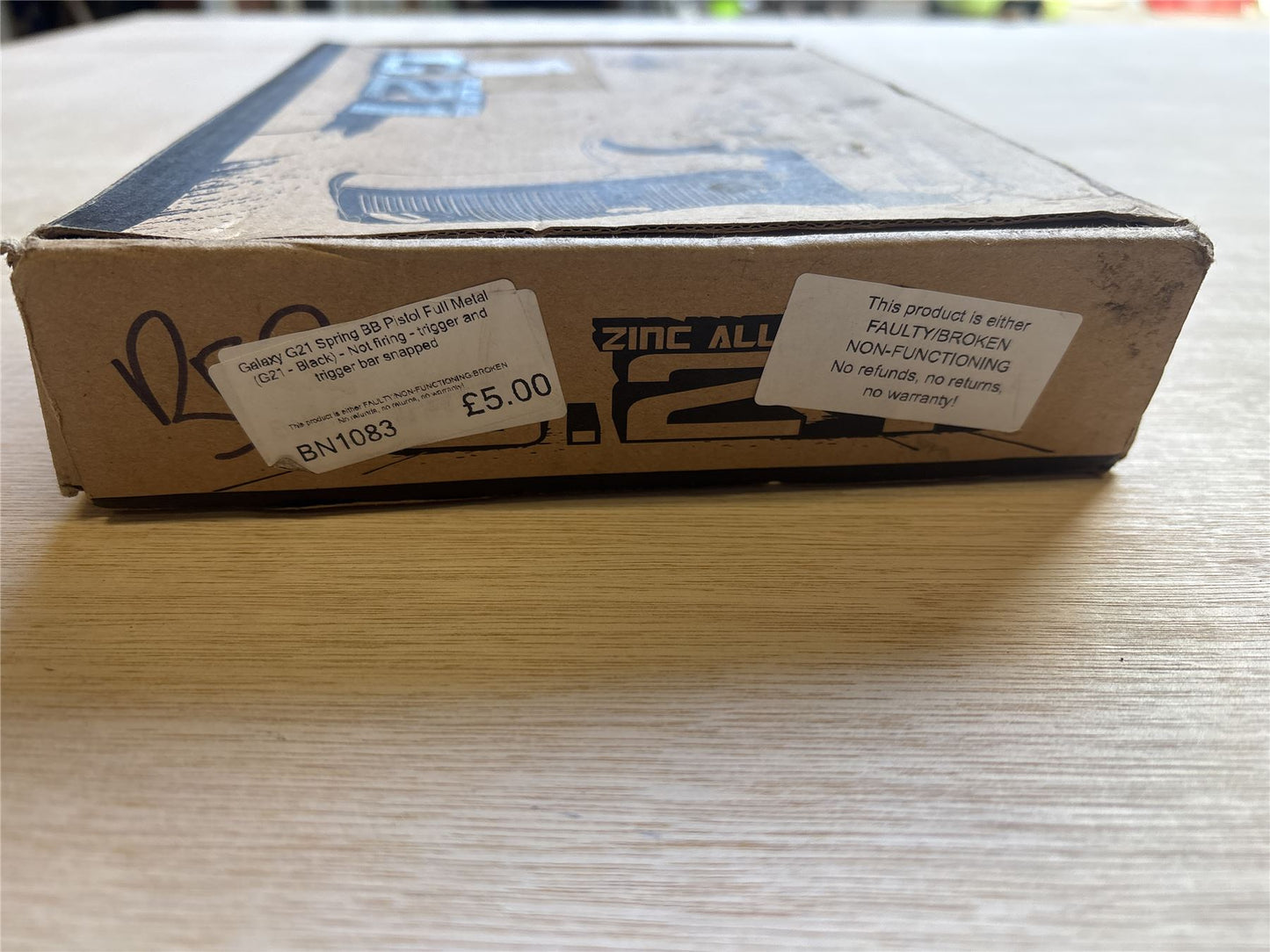 [Boneyard] Galaxy G21 Spring BB Pistol Full Metal (G21 - Black) - Not firing - trigger and trigger bar snapped