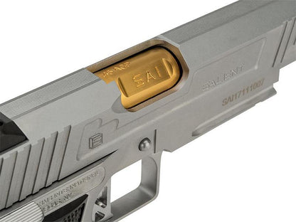 Salient Arms International by EMG 2011 DS 5.1 Gas Pistol (Gold Barrel - Silver - 5.1)