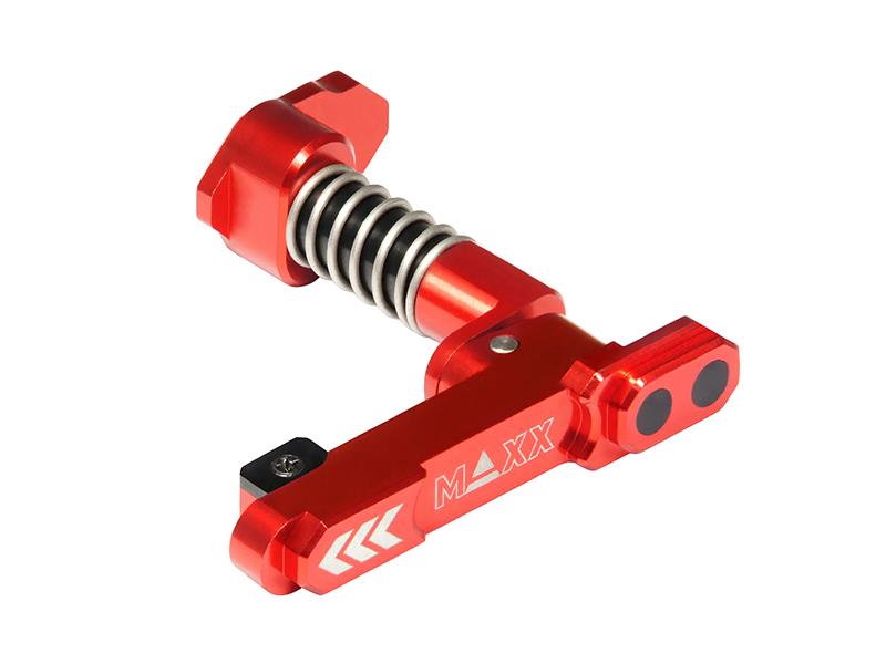 Maxx Model CNC Aluminum Advanced Magazine Release (Style B) (Red)