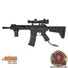 Double Bell TTI M4 (Custom Grip and 1-4*20 Scope - Black - 058M+) with Pre-Installed Wolverine INFERNO Gen 2 Engine, Spartan Board & FCU Battery