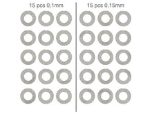SLONG AIRSOFT | Metal Gear Spacer Shim Set | 0.10mm & 0.15mm (30-Pack)