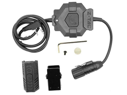 zTac PTT with Wireless RIS Mounted PTT Button (1 Pin - Motorola Connector)