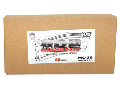 Golden Eagle M4 Gas Magazine (Full Metal - 50 Rounds - Black)