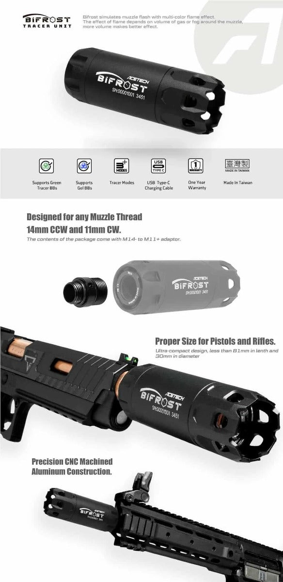 Acetech Bifrost Tracer Unit (Titanium - PAT0700-TI-002)