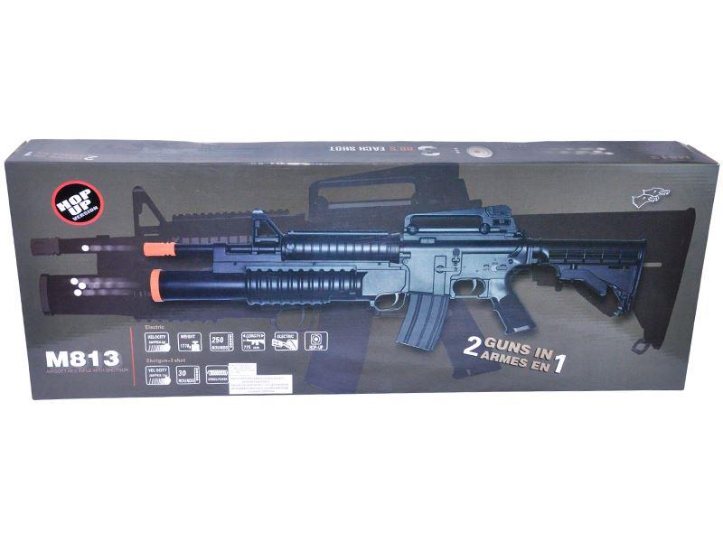 Double Eagle - M4 "Grenadier" - M4 RIS-AEG & Tri-Shot - M203 (Black - M813)