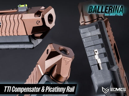 TTI JW Series Ballerina Gas Blowback Pistol (R34-3 Black - CNC - EMG/Army)