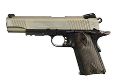 Colt 1911 (Rail) Co2 Blowback Pistol Dual Tone (Silver/Black - Cybergun - 180531)
