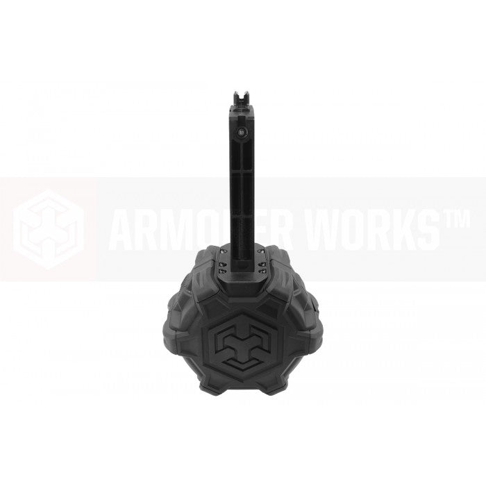 Armorer Works  Desert Eagle 350 Rounds Gas Drum Magazine (AW-DRMG16 - Desert Eagle Series - Black)