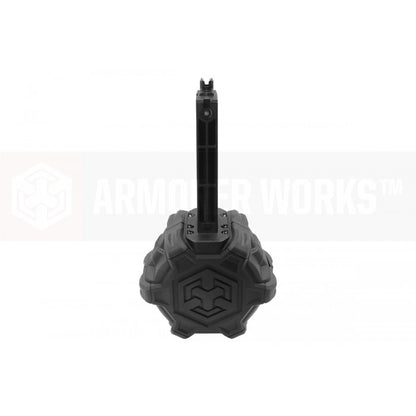 Armorer Works  Desert Eagle 350 Rounds Gas Drum Magazine (AW-DRMG16 - Desert Eagle Series - Black)