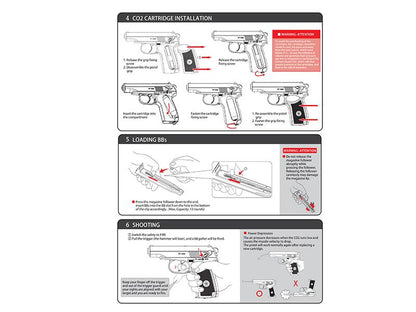 ICS PM2 Makarov Non-Blowback with Silencer (Co2 Powered - Black - BLE-002-SB)