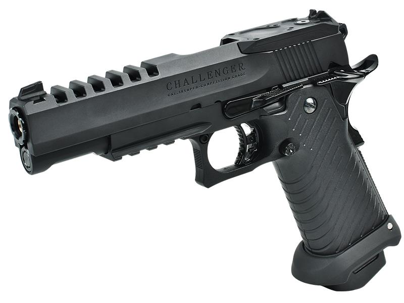 ICS Hi-Capa Challenger Gas Blowback Pistol (Black - BLE-007-SB)