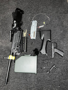 A&K M249 MK2 with Sound Control Drum Magazine - in bits/possibly missing bits