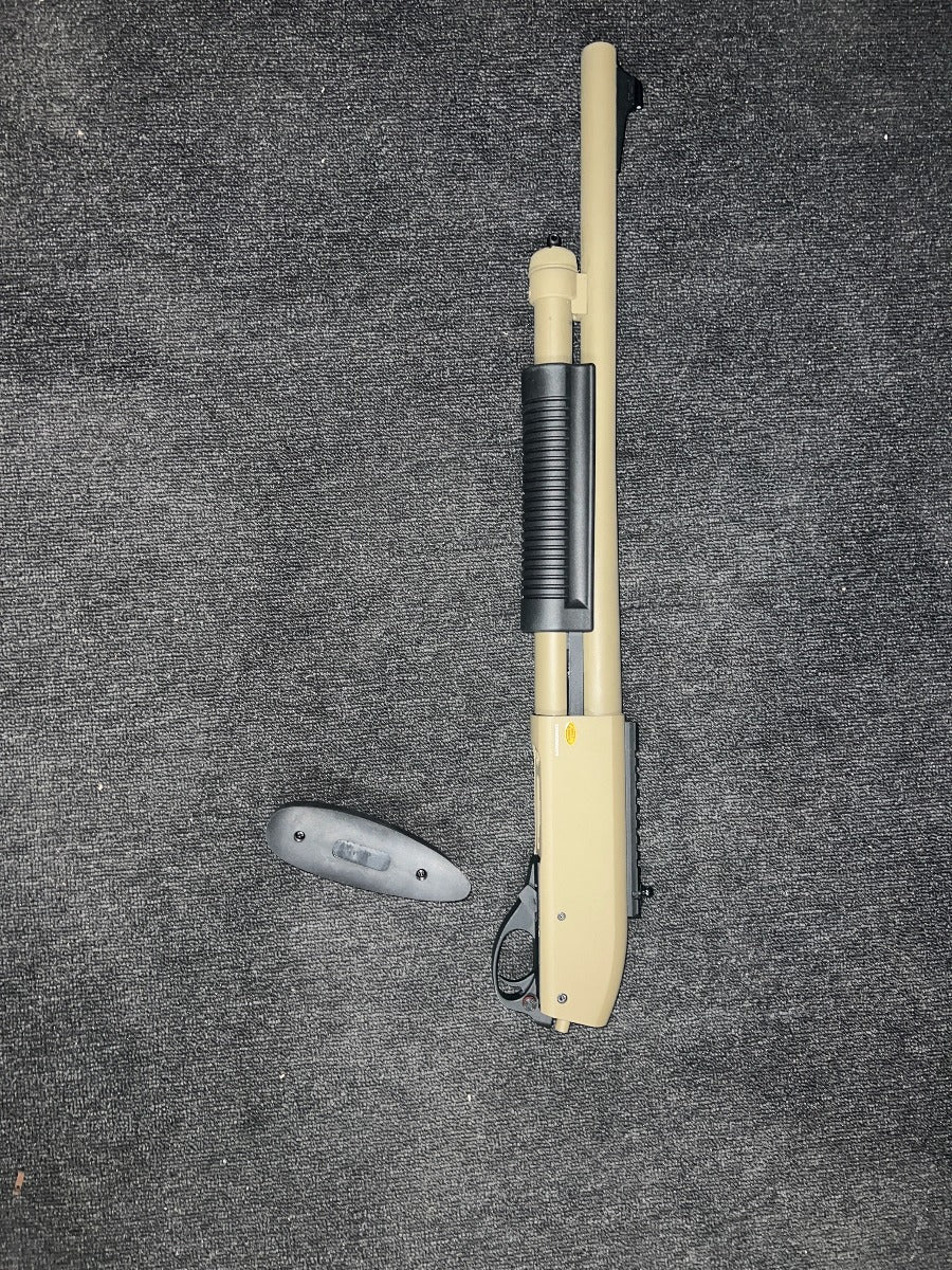 Golden eagle m870 long tan - missing stock/gas chamber