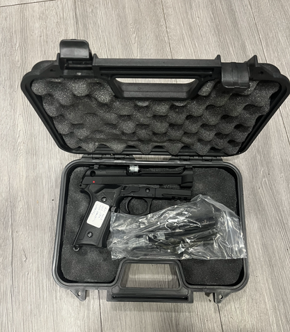 Boneyard - KLI M92 Co2 Blowback Pistol with Compensator and Rail (4.5mm/.177 - Black)