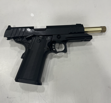 Boneyard - Secutor - Rudis III - 1911 Custom Pistol (Gold Barrel - Co2 Powered - Gas Ready - Black)
