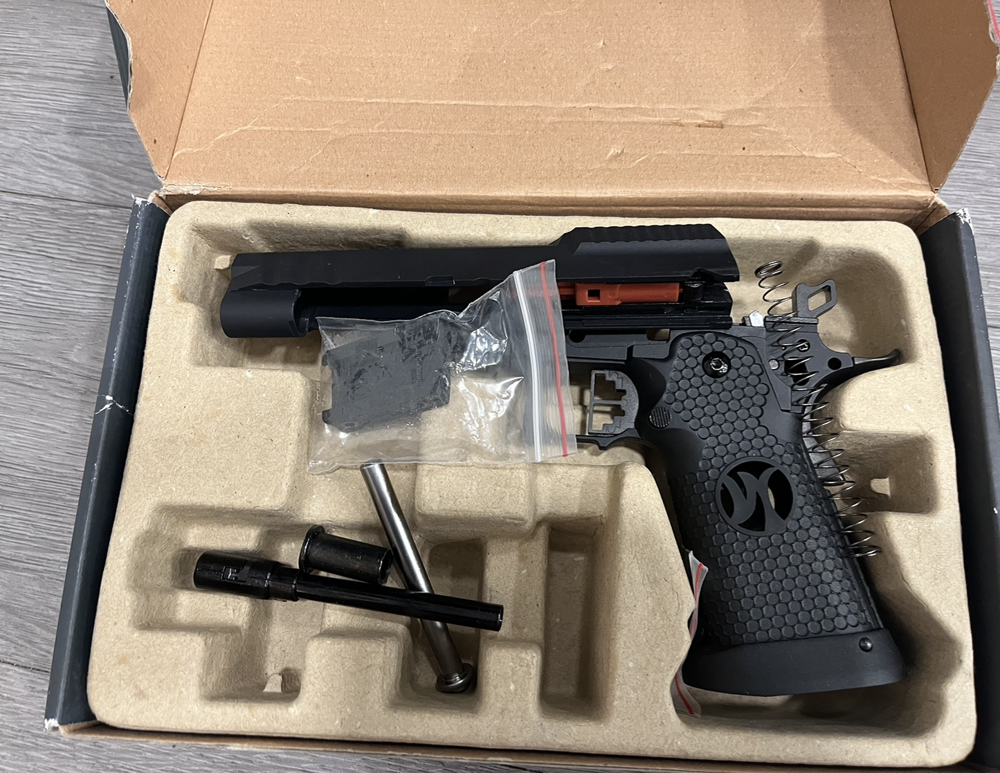 Boneyard - Armorer Works Custom Hex Cut GBBP (Black Slide - Black Frame - AW-HX2502)