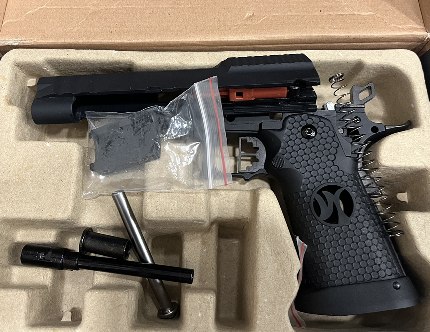 Boneyard - Armorer Works Custom Hex Cut GBBP (Black Slide - Black Frame - AW-HX2502)