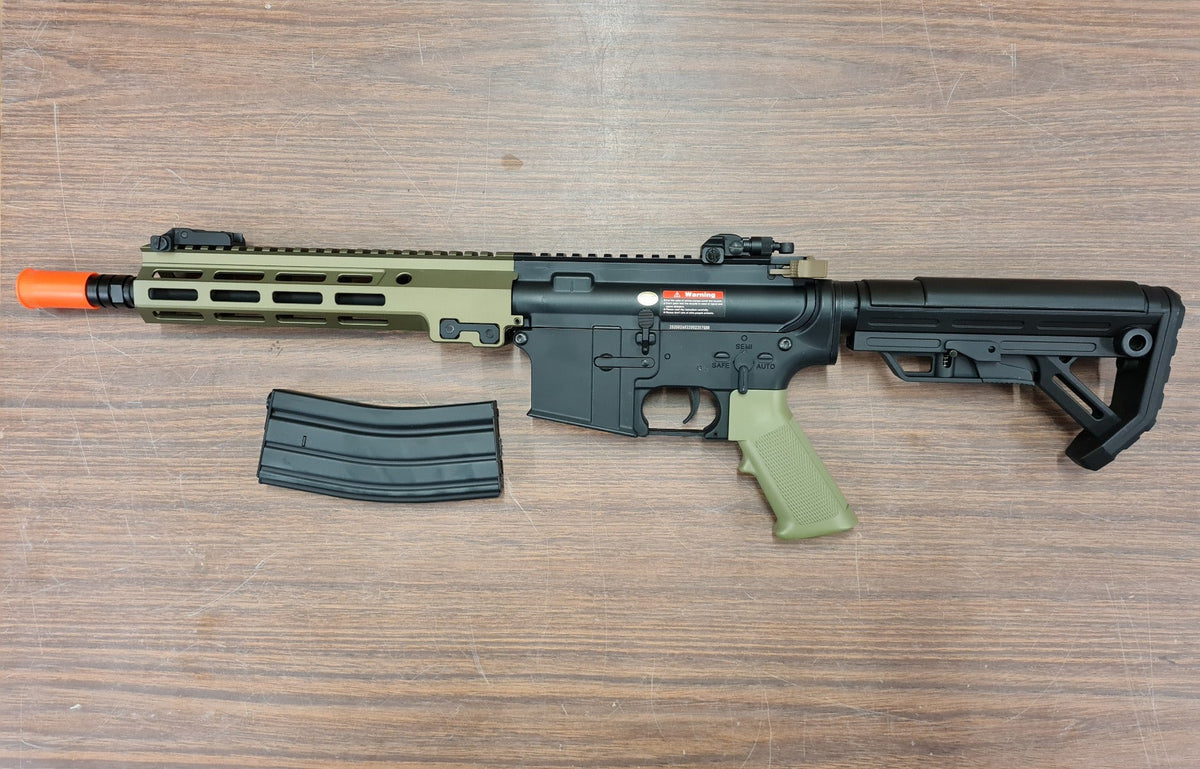Golden Eagle M4 M-Lok AEG (Metal - Mosfet - Black/Tan - EFB6595T)