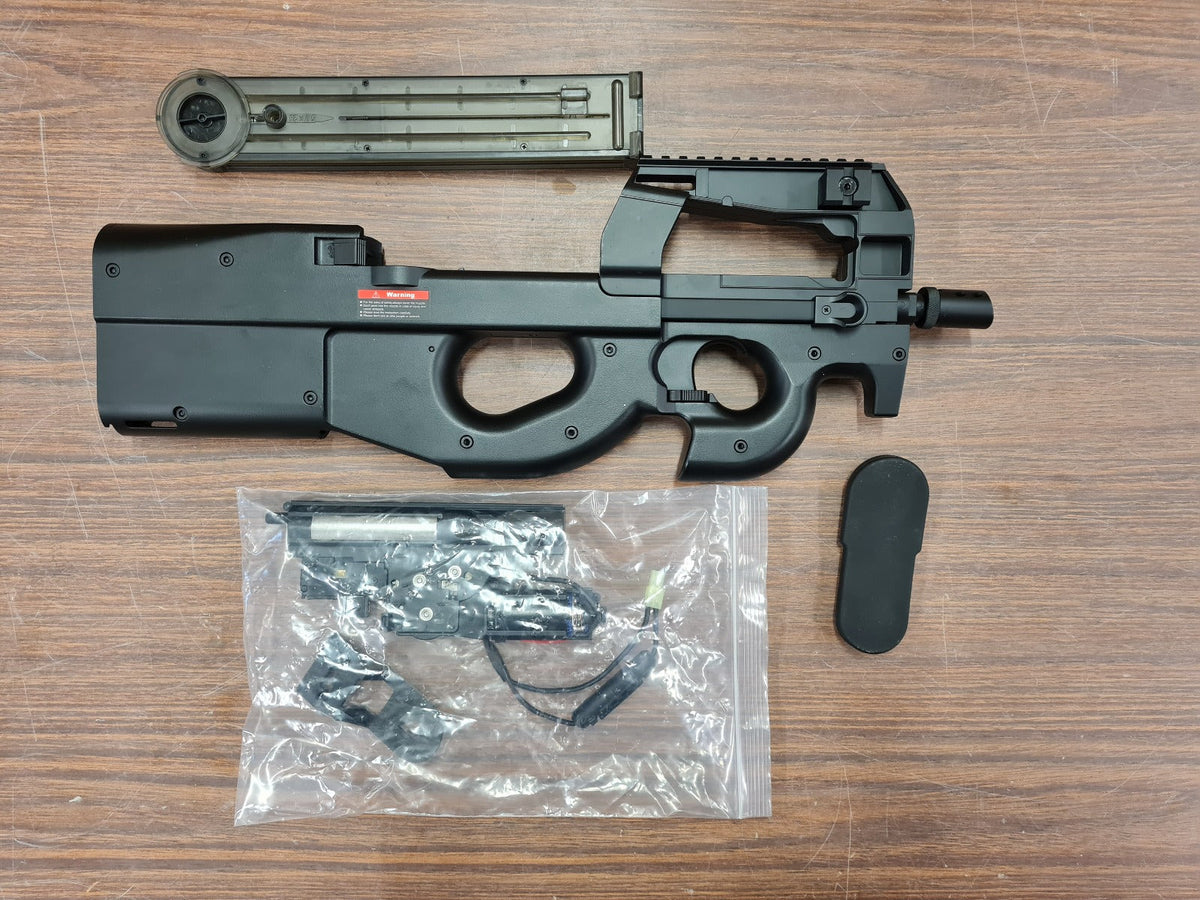 JG D90 SMG AEG (Black - Inc. Battery and Charger - P98-4)