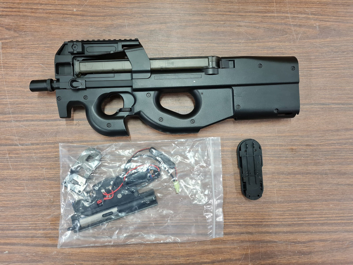 JG D90 SMG AEG (Black - Inc. Battery and Charger - P98-4)