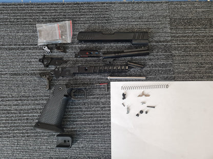 Armorer Works Custom Black Ace Hi-Capa GBBP (Black Slide - Black Barrel - AW-HX2033)