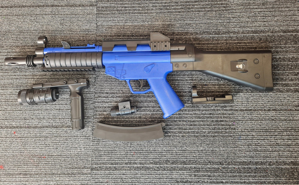 Cyma Swat Series Spring Rifle (With Sight/Grip/Torch - HY015B - Blue)
