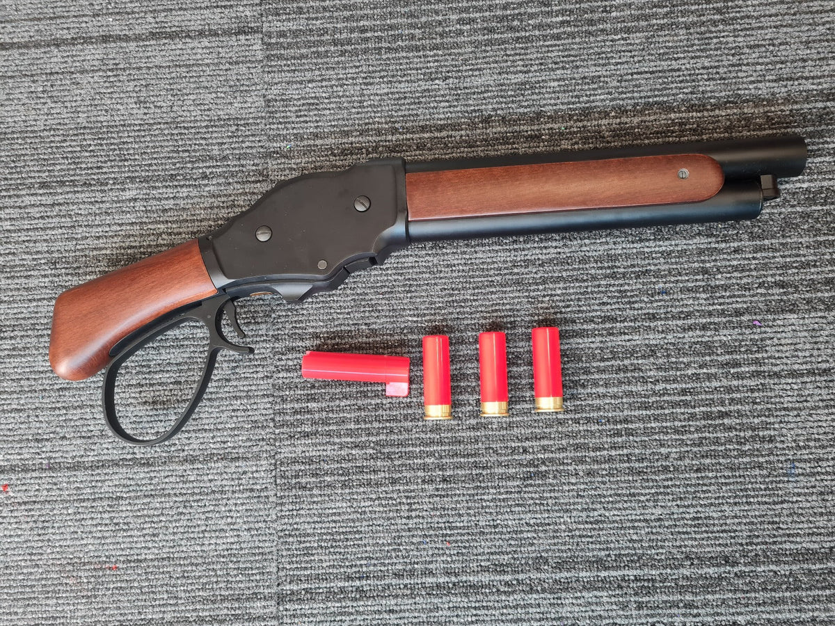 S&T M1887 Gas Shell Ejecting Shot Gun (S - Real Wood - Wide Lever - STGS07SW)