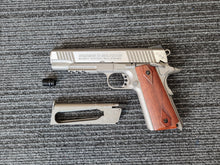 Swiss Arms 1911 4.5mm/.177 Tactical Rail Co2 Blowback Pistol (Cybergun - Silver - 288508)